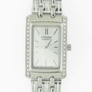 Citizen Quartz Watch with Crystals in Stainless Steel