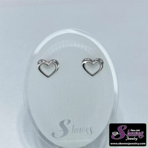 Elegant Sterling Silver Diamond Earrings