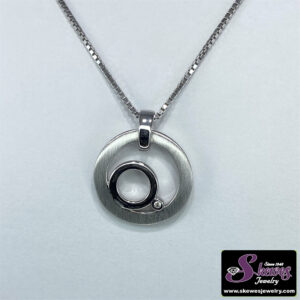 Sterling Silver Bentelli Diamond Pendant