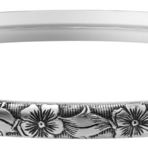 Elegant Sterling Silver Bangle Bracelet