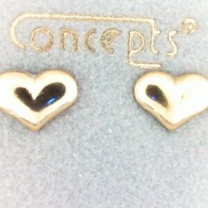 Concept Heart Earrings in Choice of Metal