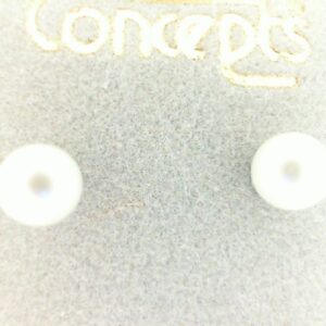 Concept 5MM Simulated Pearl Earrings in Choice of Metal