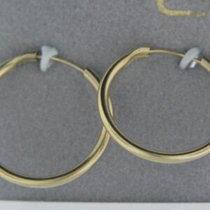 Polished Concept Hoop Earrings in Choice of Metal