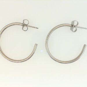 Customizable 3/4 Hoop Semi-Mount Earrings in Mixed Metals