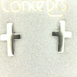 Elegant Cross Earrings in Choice of Metal