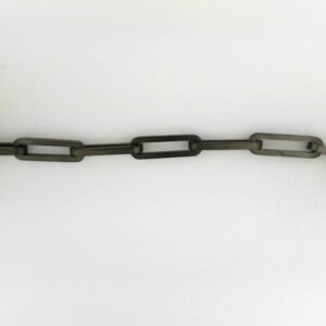 Stainless Steel Gunmetal Paperclip Link Bracelet