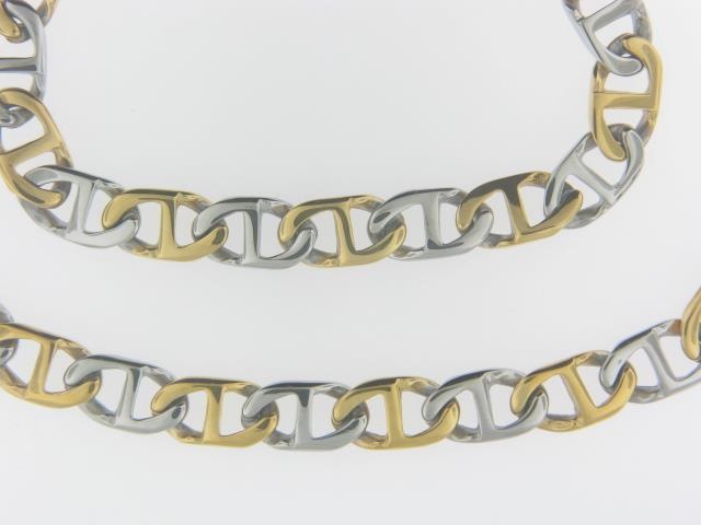 Two-Tone Stainless Steel Mariner Chain Set