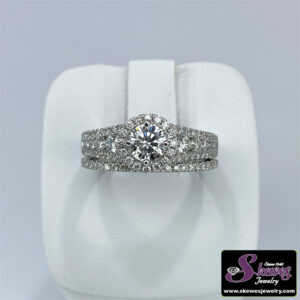 14K White Gold Lab Grown Diamond Semi-Mount Engagement Ring
