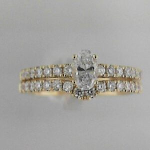 Elegant 14K Yellow Gold Lab Grown Diamond Semi-Mount Ring
