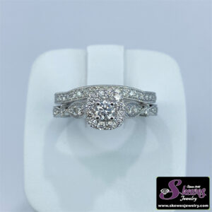 10K White Gold Lab Grown Diamond Semi-Mount Engagement Ring