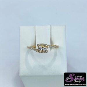 14K Yellow Gold Two-Stone Diamond Ring