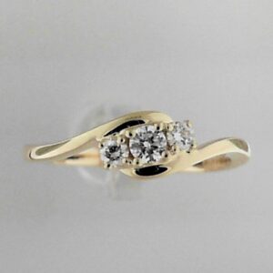 14K Yellow Gold Lab Grown Diamond Fashion Ring