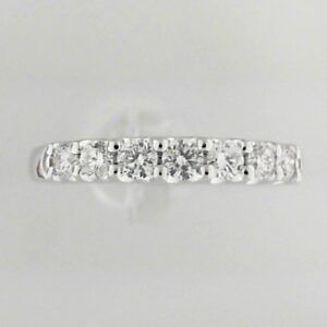 14K White Gold 7-Stone Lab Grown Diamond Band