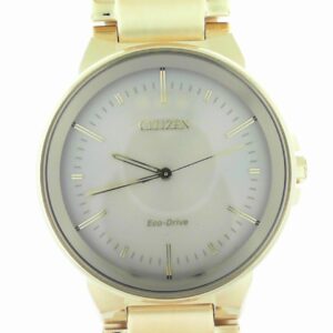 Citizen Eco-Drive Men's Yellow Gold-Tone Watch