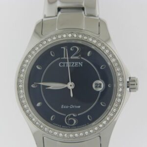 Stainless Steel Ladies Citizen Eco Drive Watch with Crystals