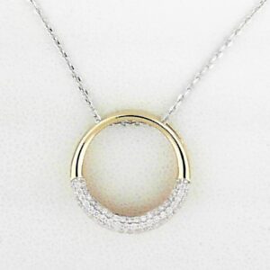 Sterling Silver Lab Grown Diamond Pendant