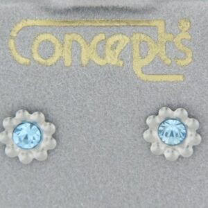 Elegant White Gold Daisy Earrings