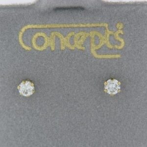 Elegant 3MM Cubic Zirconia Earrings