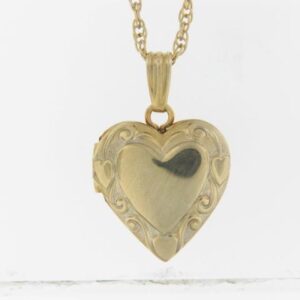 14K Gold Filled Heart Locket