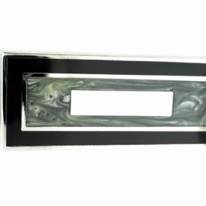 Sleek Black & Grey Rhodium Hinged Money Clip