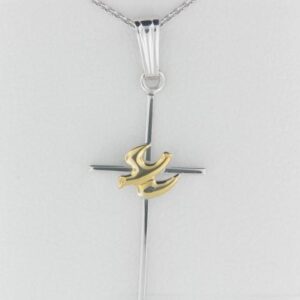 Elegant Sterling Silver Adult Cross Pendant