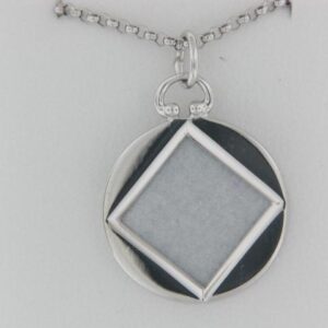 Timeless Sterling Silver Picture Frame Charm Pendant