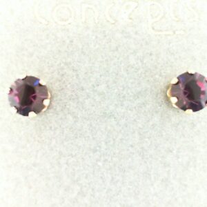Concept February Earrings in Choice of Metal