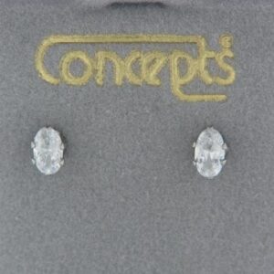 Oval Cubic Zirconia Concept Earrings
