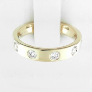 14K Yellow Gold Lab Grown Diamond Band