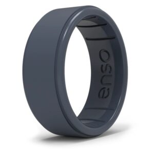Slate Silicone Enso Ring - Size 9