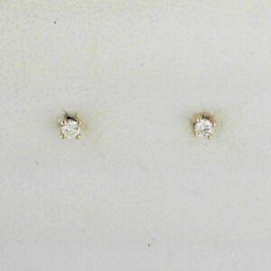 14K Yellow Gold Lab Grown Diamond Stud Earrings