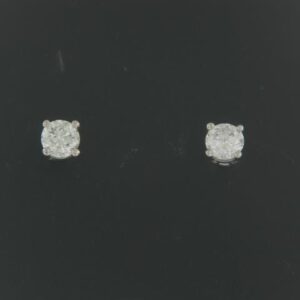 14K White Gold Lab Grown Diamond Stud Earrings