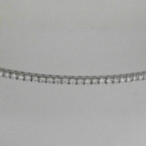 10K White Gold Lab Grown Diamond Bangle Bracelet