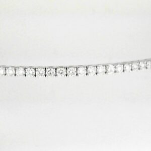 10K White Gold Lab Grown Diamond Bangle