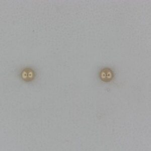 14K Yellow Gold 3mm Ball Stud Earrings