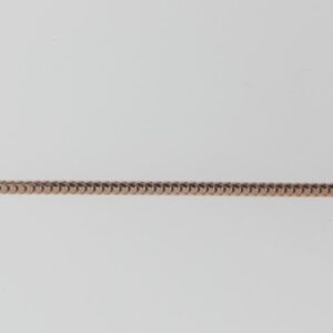 14K Rose Gold 1.00mm Snake Chain Necklace, 18 Inches