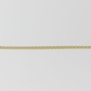 14K Yellow Gold Round Wheat Chain Necklace, 18 Inches