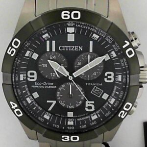 Titanium Yellow Citizen Eco-Drive Men's Watch