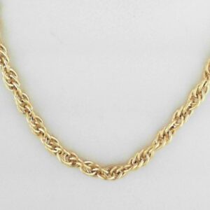 14K Gold Filled Rope Chain Necklace with Lobster Clasp, 22 Inches