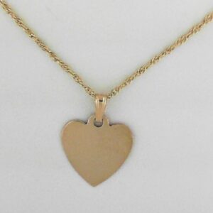 14K Gold Filled Heart Pendant on 18 Chain