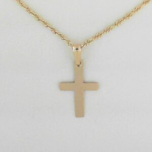 14K Gold Filled Cross Pendant on 18 Chain