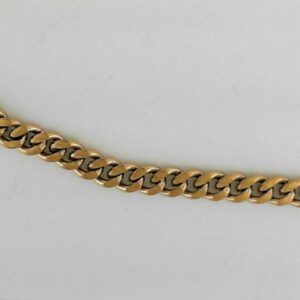 Stainless Steel and Gold-Plated Curb Chain Necklace, 6mm, 24 Inches