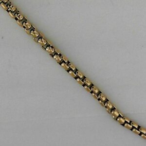 Stainless Steel and Gold-Plated 20 Box Chain Necklace