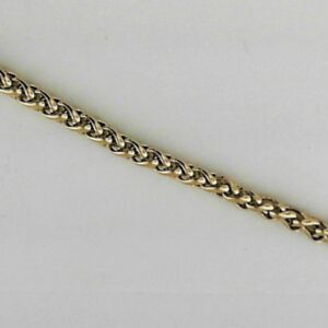 Stainless Steel 18K Gold Plated Wheat Chain Necklace for Men