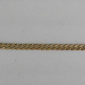 18K Gold-Plated Stainless Steel Curb Chain Necklace, 4mm, 20