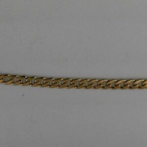 18K Gold-Plated Stainless Steel Curb Chain Necklace, 4mm, 22