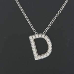 Elegant Sterling Silver Micro Pave CZ Pendant