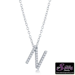 Elegant Sterling Silver Cubic Zirconia Pendant