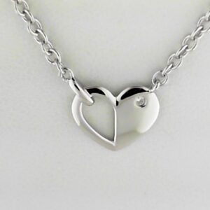 Elegant Sterling Silver Pendant with Sparkling Diamond Accent