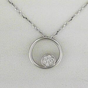 Sterling Silver Lab Grown Diamond Pendant